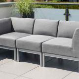 Kettler Pure City-Line Lounge, 5-teilig, silber-flanelle, Sunbrella® #3