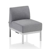 Kettler Pure City-Line Lounge, 5-teilig, silber-flanelle, Sunbrella® #2