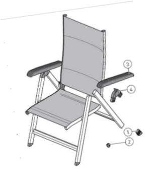 Kettler Bodenschoner-Set f. Basicplus Multipositionssessel und Relaxsessel, silber/anthrazit #1