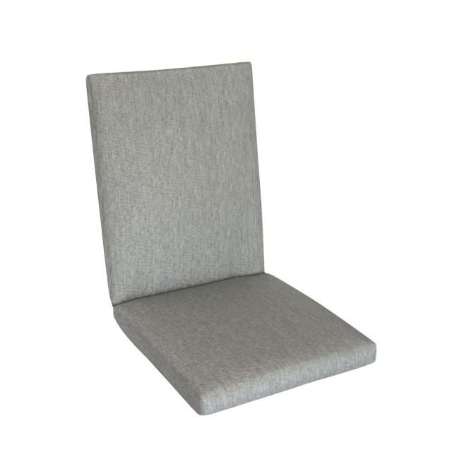 Kettler /KETTtex-Exklusiv® Comfort Mittellehner Auflage, 106x50x4/7cm, silbergrau mit 7 cm Sitzpolster und Reißverschluß #1