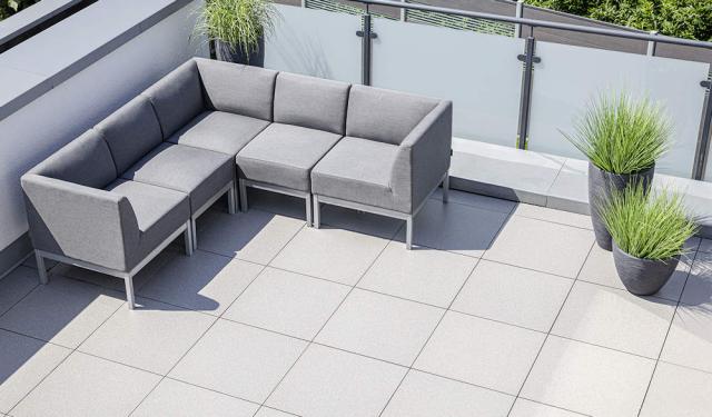 Kettler Pure City-Line Lounge, 5-teilig, silber-flanelle, Sunbrella® #1