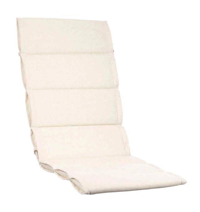 Kettler /KETTtex-Exklusiv® Hochlehner Auflage 120x50x3/5cm, creme, KTH1 Plus #1