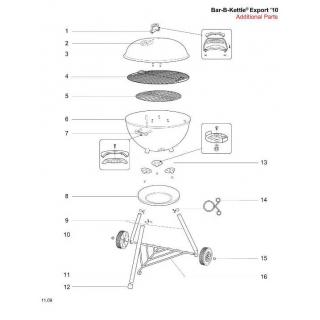 Weber Lüftungsschieber Set 47 cm BBKettle/ Smoker für Kessel