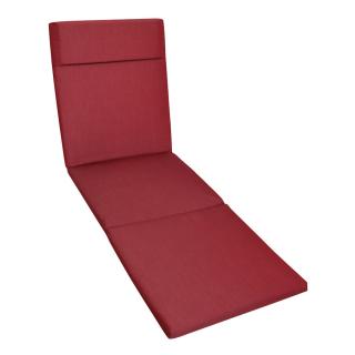 Kettler /KETTtex-Exklusiv® Liegenauflage mit Kopfpolster 200x60x4cm, bordeaux und Reißverschluß